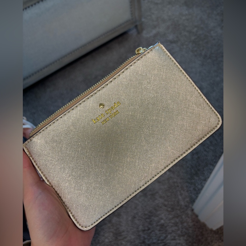 Kate Spade Metallic Gold Clutch